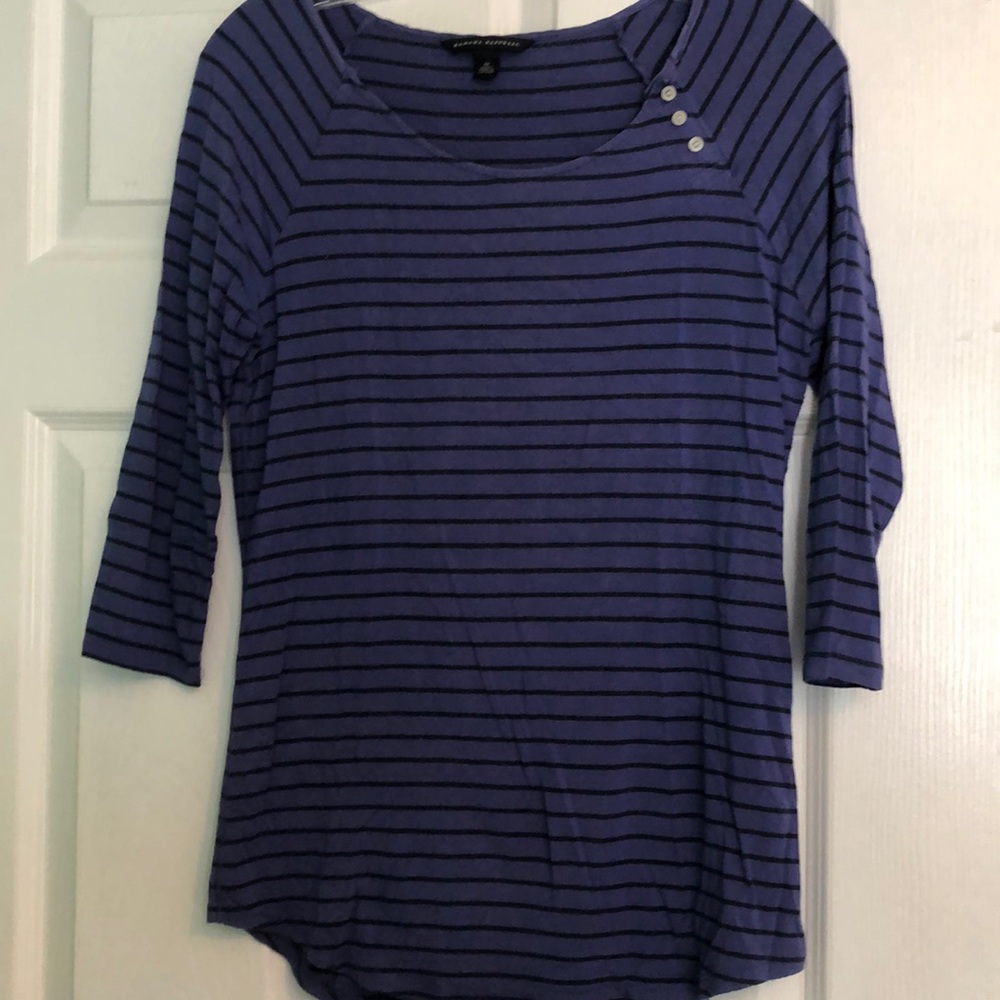 Stripped purple & black Banana Republic shirt